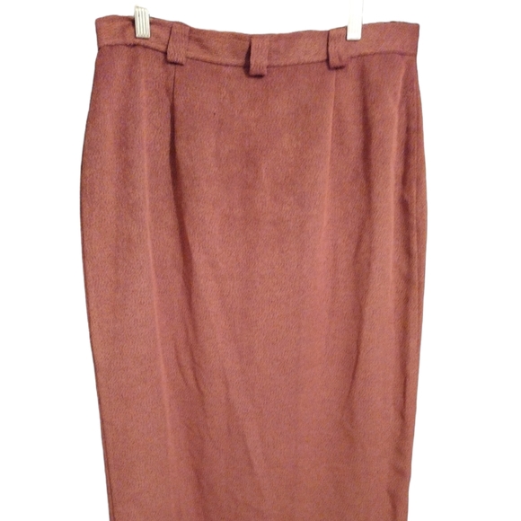 Johanne Claire  Creations  Reddish Brown Lined Button Down Front  Maxi S… - Picture 2 of 7